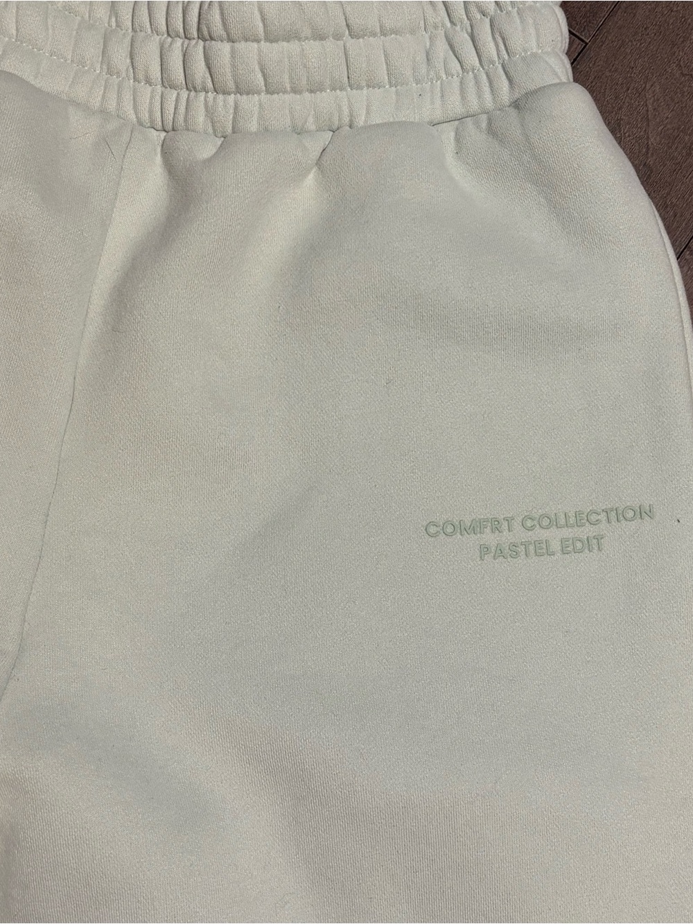 Comfrt Collection Pastel Edit Heavyweight Fleece Jogger Sweatpants Mint Green L - Picture 4 of 9